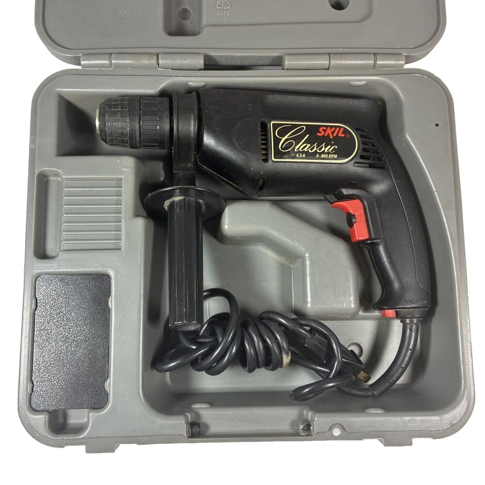 SKIL Classic Drill #6360 4.5 A 13mm 1/2" Corded Electric Variable Speed W/Case